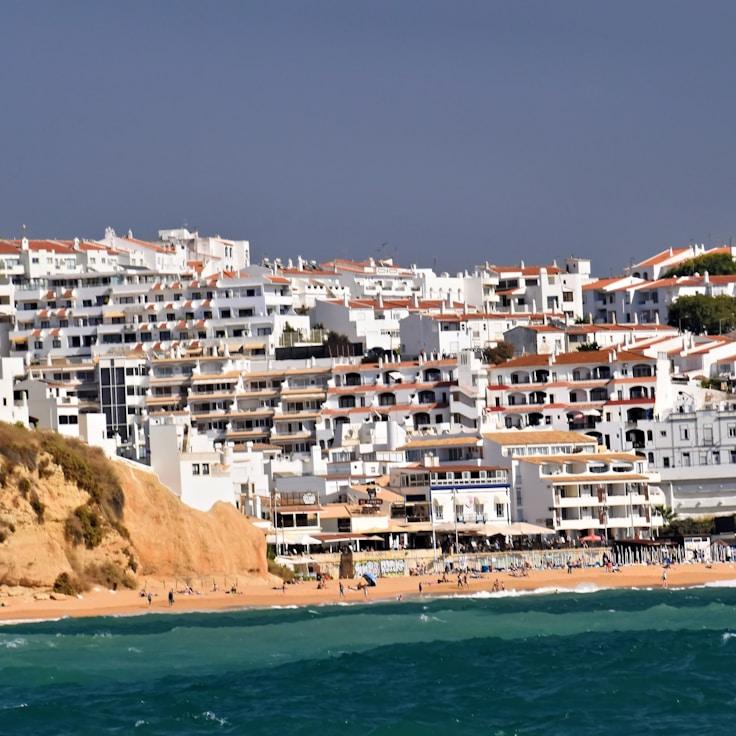 Entertainment zone at night in Italy